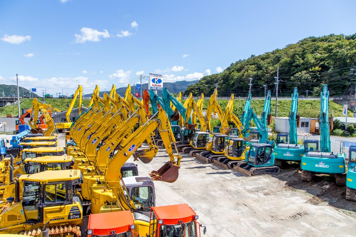 建設機械のレンタル